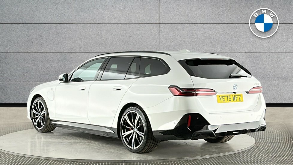 BMW 5 Series 530E M Sport Pro Touring YE75WFZ White #2
