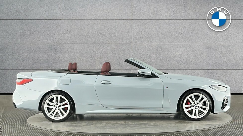 BMW 4 Series 420I M Sport Convertible VX72MTJ Grey #3