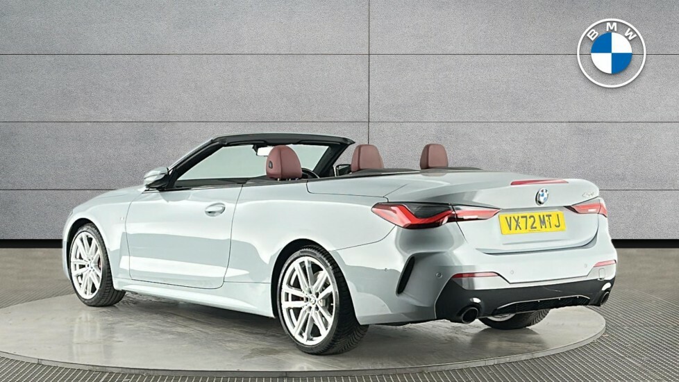 BMW 4 Series 420I M Sport Convertible VX72MTJ Grey #2