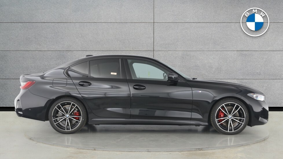 BMW 3 Series 320I M Sport Saloon YB72PXC Black #3