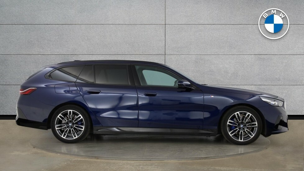 BMW 5 Series 530E M Sport Touring YK25PBJ Blue #3