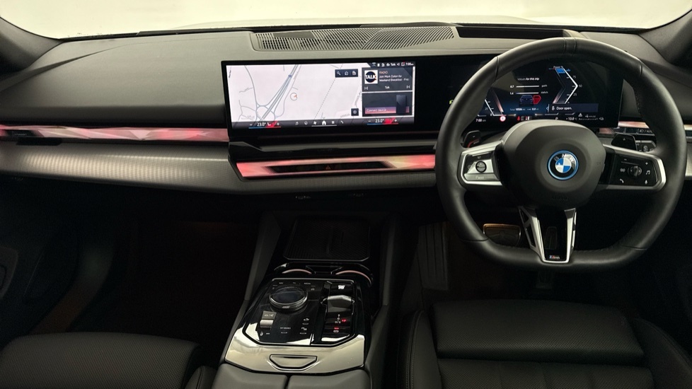 BMW 5 Series 530E M Sport Touring YK25PBJ Blue #4