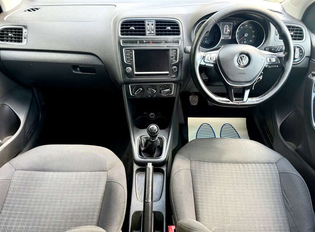 Volkswagen Polo 1.2 Tsi Match Edition Hatchback FY67HFM Black #6