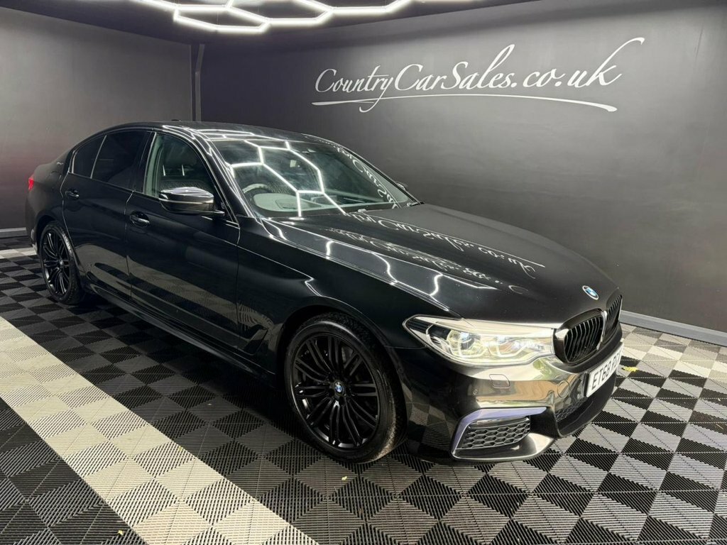 BMW 5 Series 2.0 530E 9.2Kwh M Sport Saloon Plug-in ET68RGX Black #2