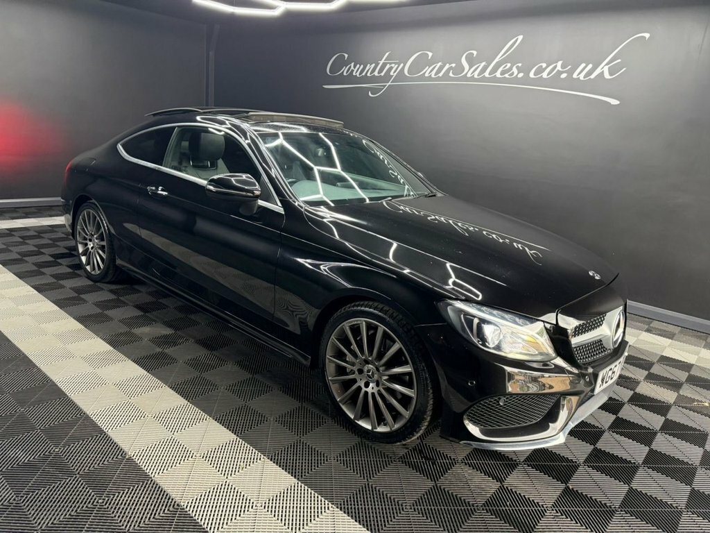Mercedes-Benz C Class 2.0 C200 Amg Line Premium Coupe G-tro WG67RTV Black #2