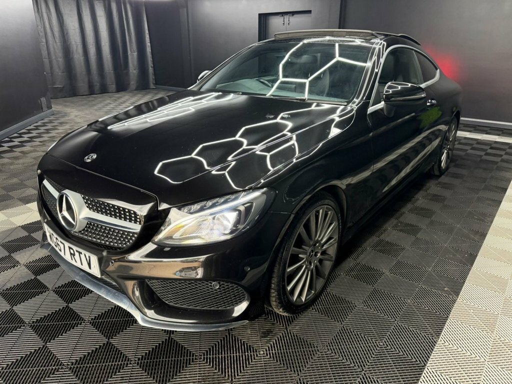 Mercedes-Benz C Class 2.0 C200 Amg Line Premium Coupe G-tro WG67RTV Black #5