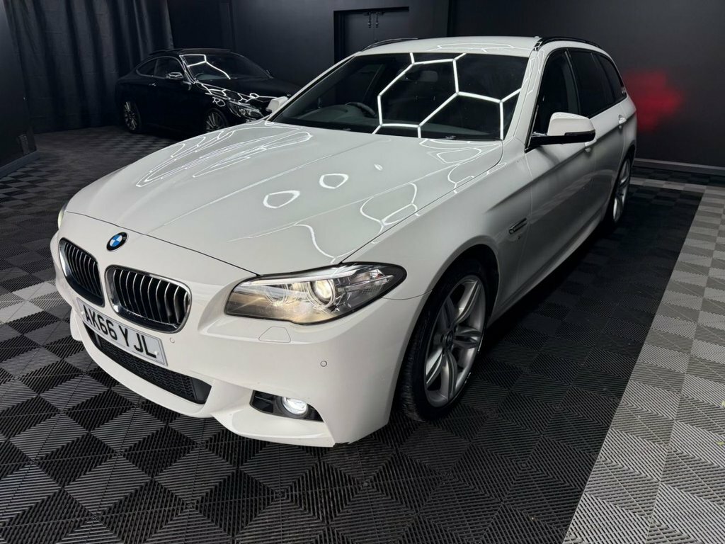 BMW 5 Series 2.0 520D M Sport Touring Euro 6 S White #5