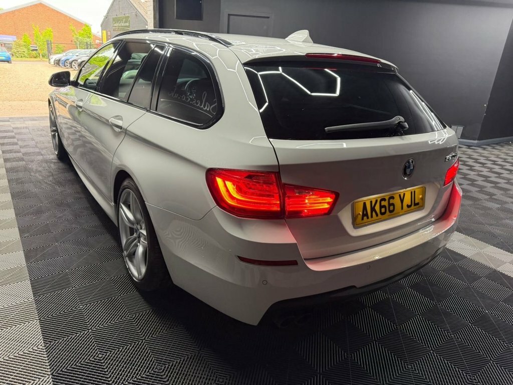 BMW 5 Series 2.0 520D M Sport Touring Euro 6 S White #4