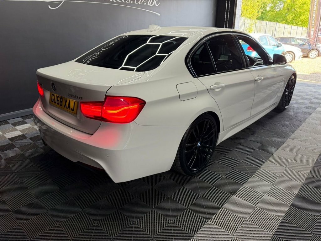 BMW 3 Series 2.0 320D M Sport Saloon Xdrive Eur GU68XAJ White #5