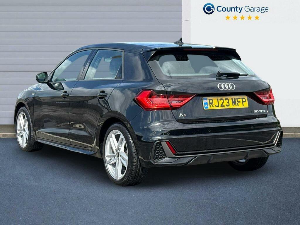 Audi A1 1.0 Tfsi 30 S Line Sportback S Tronic E RJ23MFP Black #3