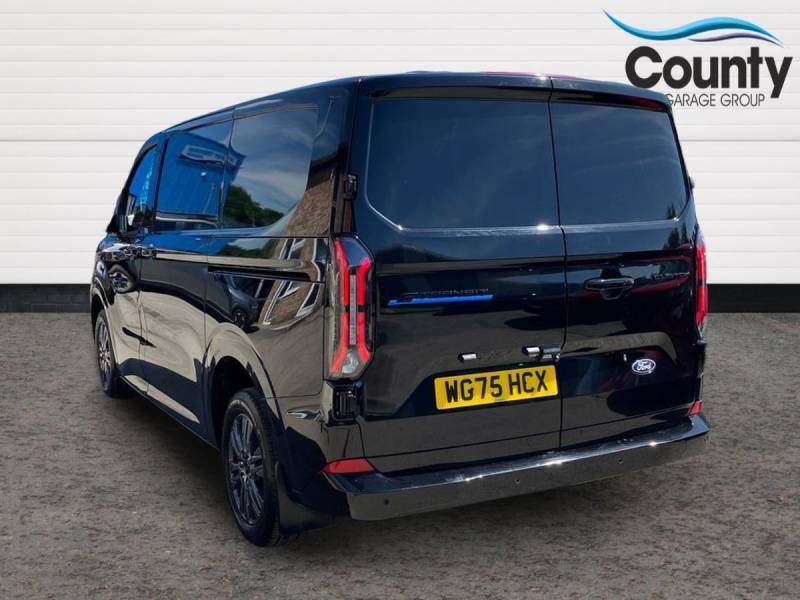Ford Transit Custom 100Kw 65Kwh H1 Van Limited - 2025 75 WG75HCX Black #2