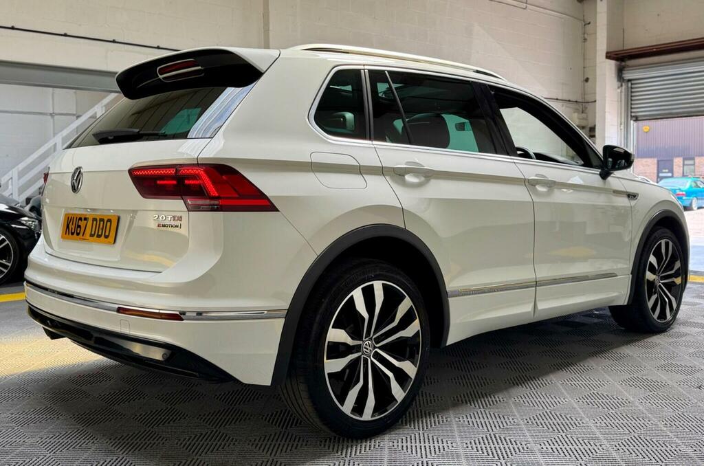Volkswagen Tiguan 2.0 Tdi R-line Dsg 4Motion Euro 6 S S KU67DDO White #6