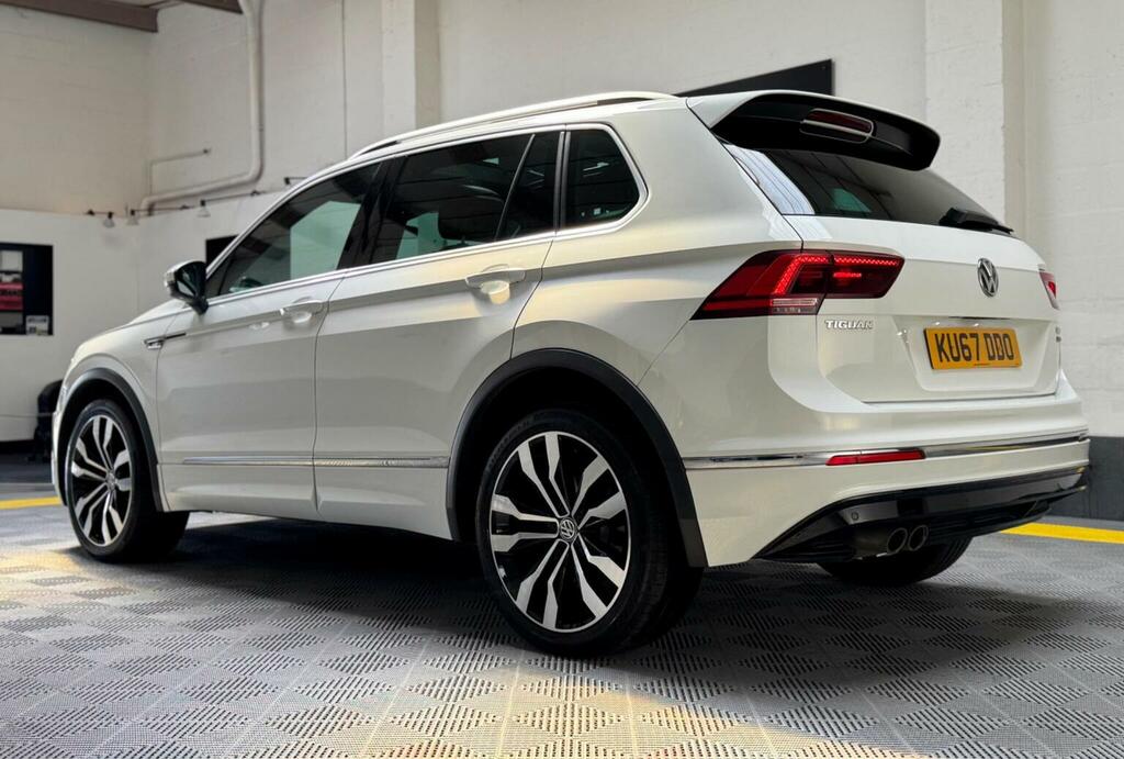 Volkswagen Tiguan 2.0 Tdi R-line Dsg 4Motion Euro 6 S S KU67DDO White #4
