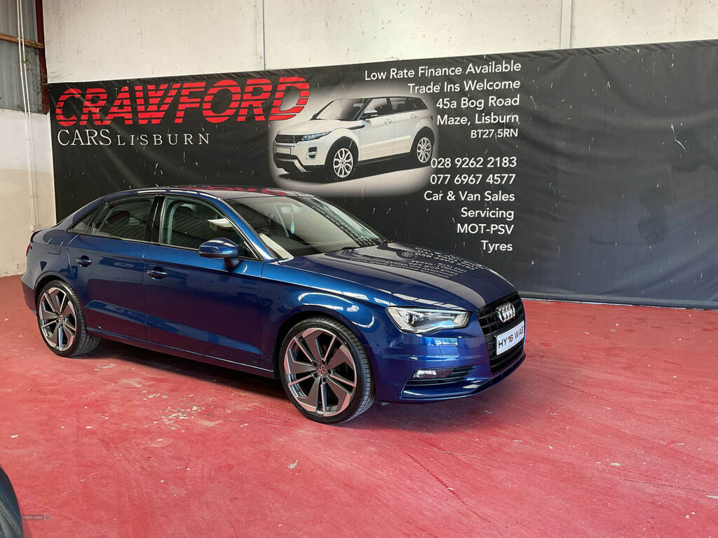 Audi A3 1.6 Tdi 110 Sport S Tronic Nav HY16WAE Blue #2