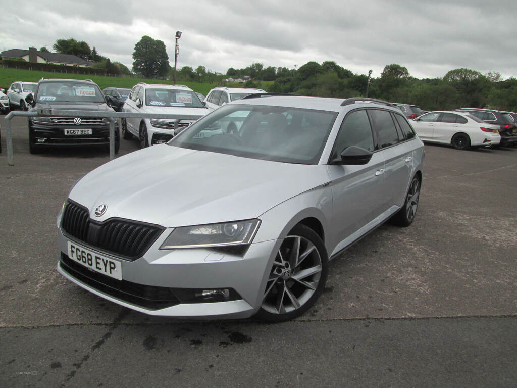Skoda Superb 2.0 Tdi Cr Sport Line Dsg 7 Speed FG68EYP Silver #2