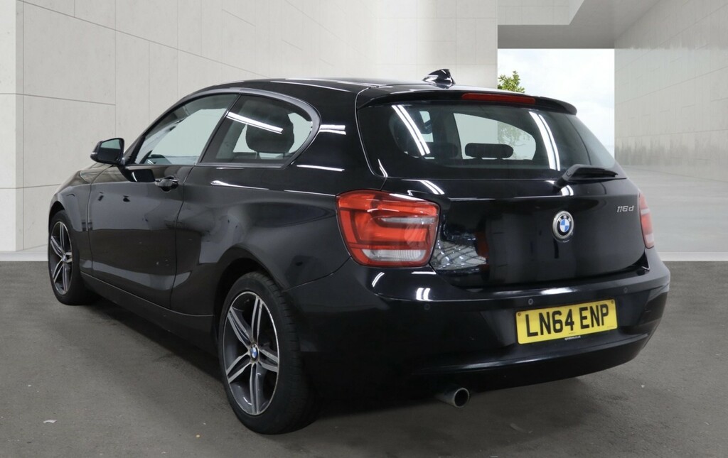 BMW 1 Series 2.0 116D Sport LN64ENP Black #2