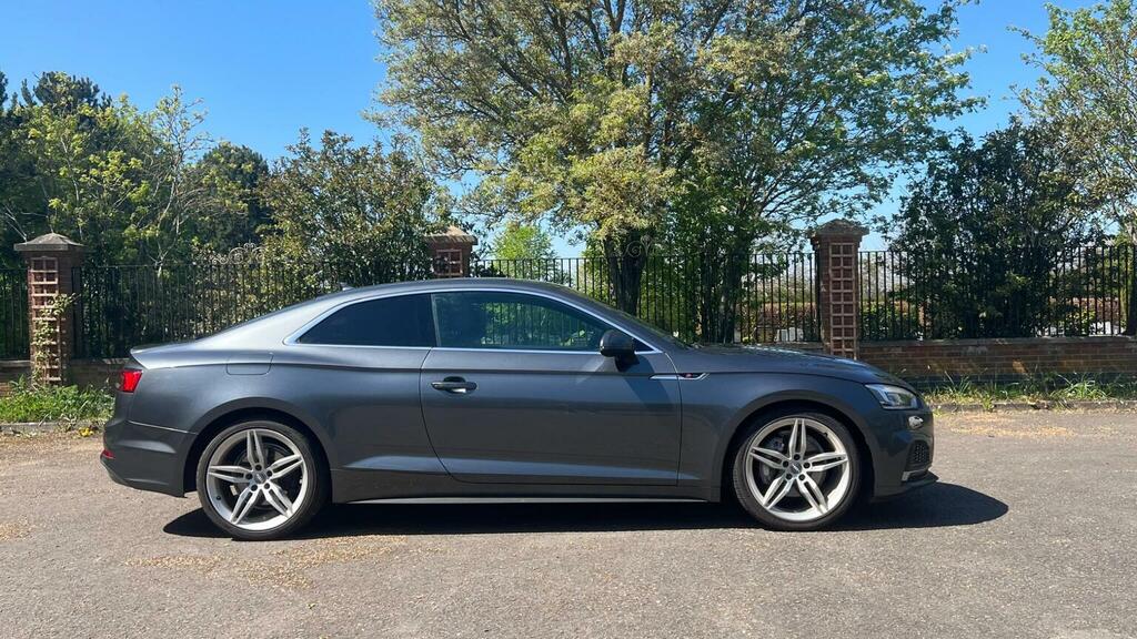 Audi A5 Coupe 2.0 Tdi S Line S Tronic Quattro Euro 6 Ss YA66ZPC Grey #6