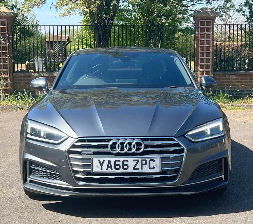Audi A5 Coupe 2.0 Tdi S Line S Tronic Quattro Euro 6 Ss YA66ZPC Grey #2