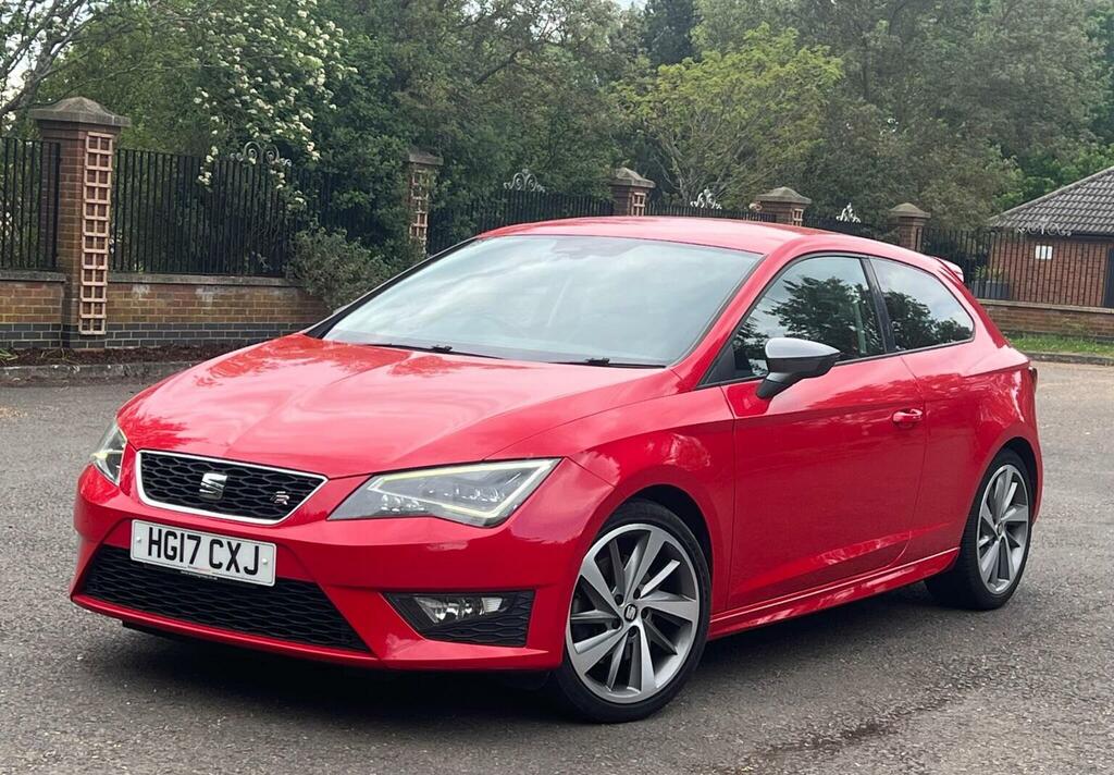 Seat Leon Hatchback 2.0 Tdi Fr Titanium Sport Coupe Euro 6 HG17CXJ Red #5