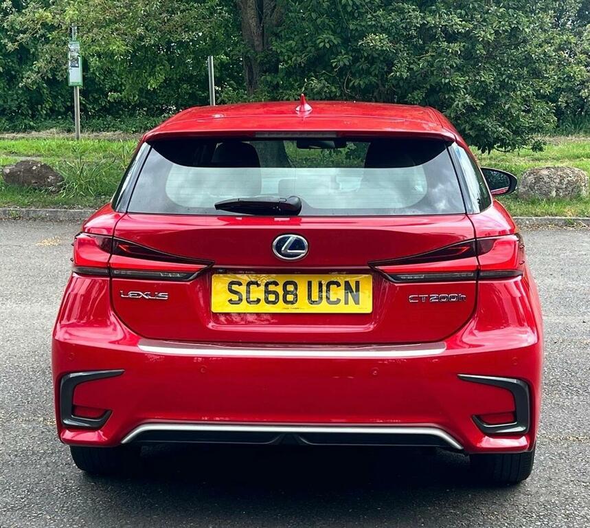 Lexus CT Hatchback 1.8 200H E-cvt Euro 6 Ss 201868 SC68UCN Red #6
