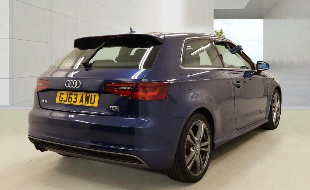 Audi A3 Hatchback 1.8 Tfsi S Line S Tronic Quattro Euro 6 GJ63AWU Blue #4