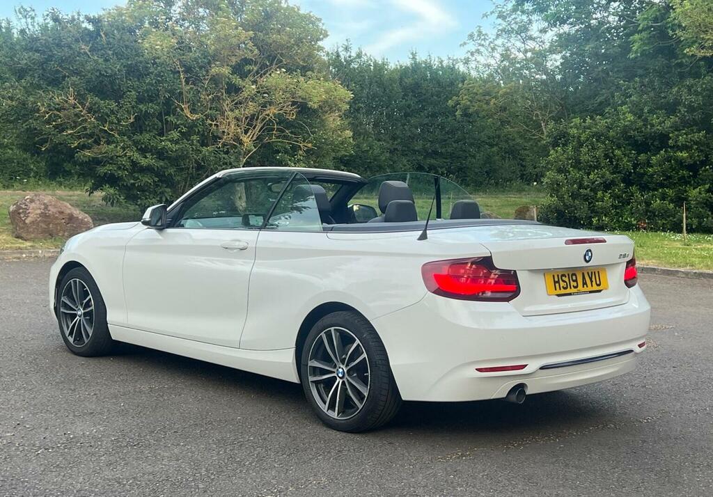 BMW 2 Series Convertible 2.0 218D Sport Euro 6 Ss HS19AYU White #4