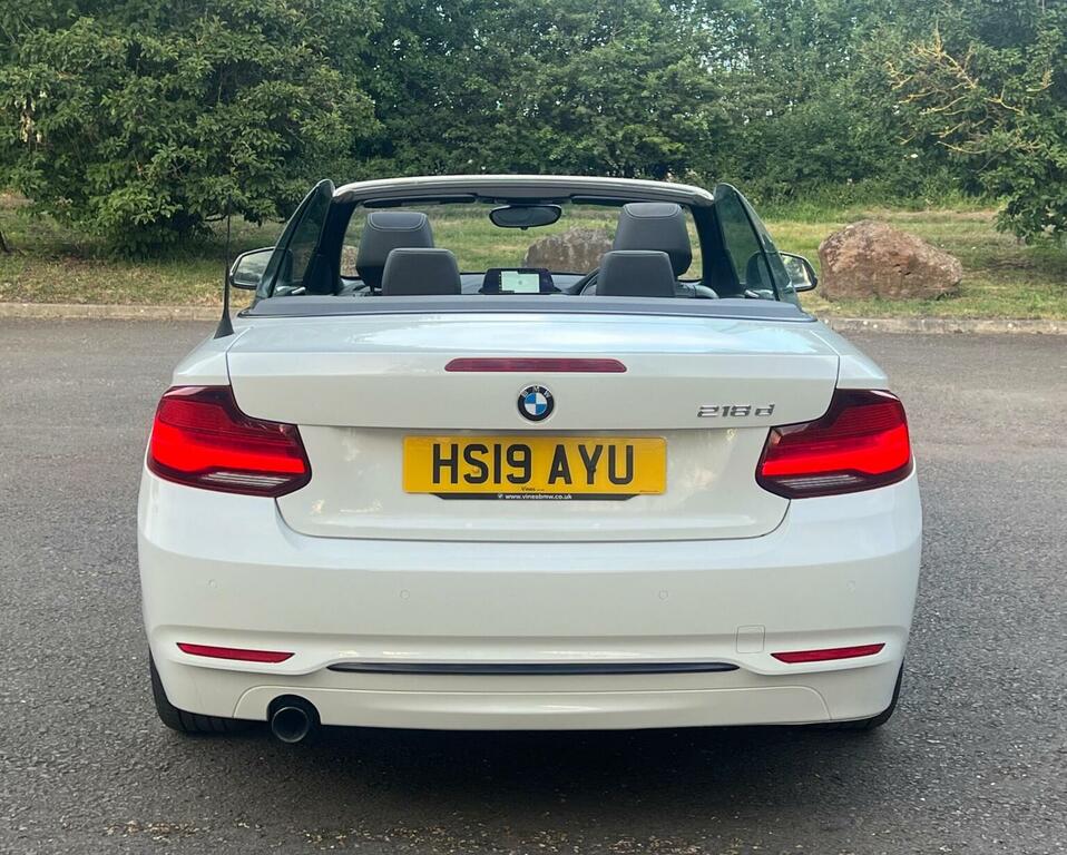 BMW 2 Series Convertible 2.0 218D Sport Euro 6 Ss HS19AYU White #5