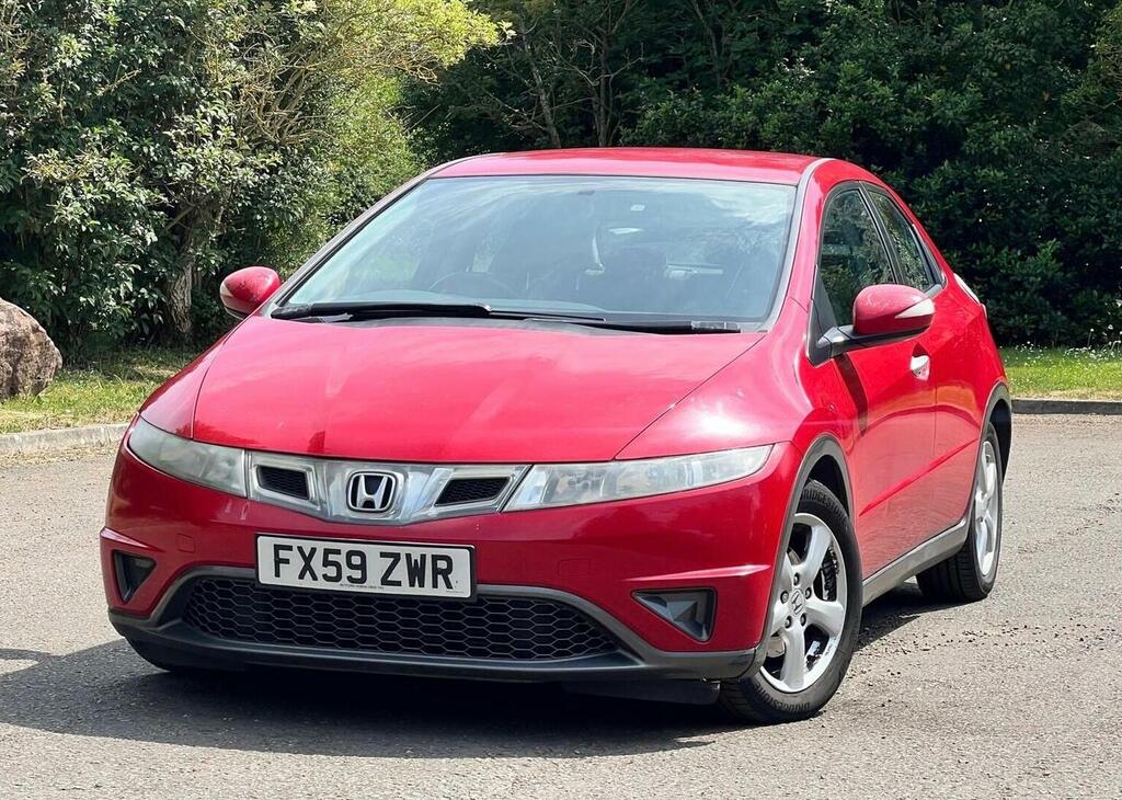 Honda Civic Hatchback 1.8 I-vtec Se 200959 FX59ZWR Red #3