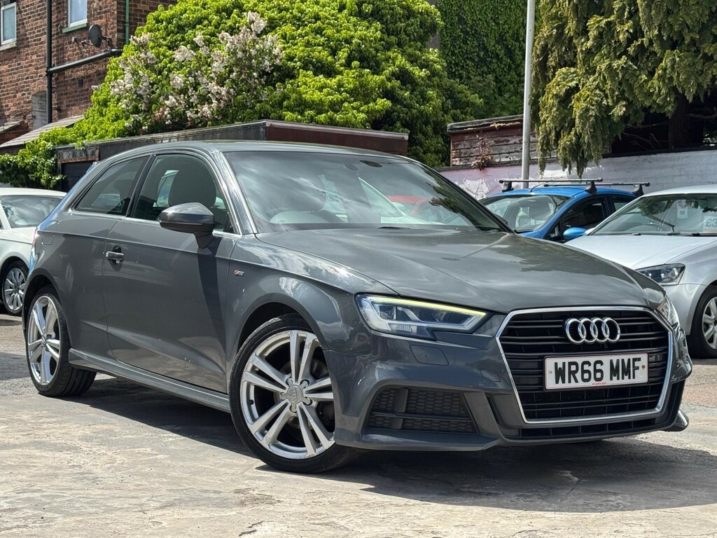 Audi A3 1.6 Tdi S Line Euro 6 Ss WR66MMF Grey #6