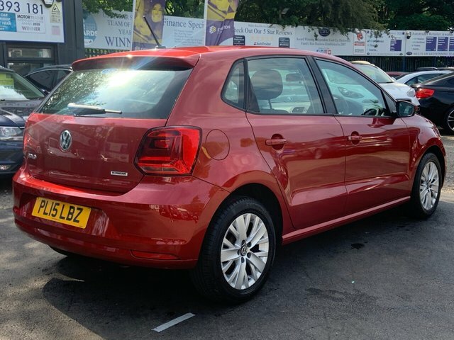 Volkswagen Polo Hatchback PL15LBZ Red #4