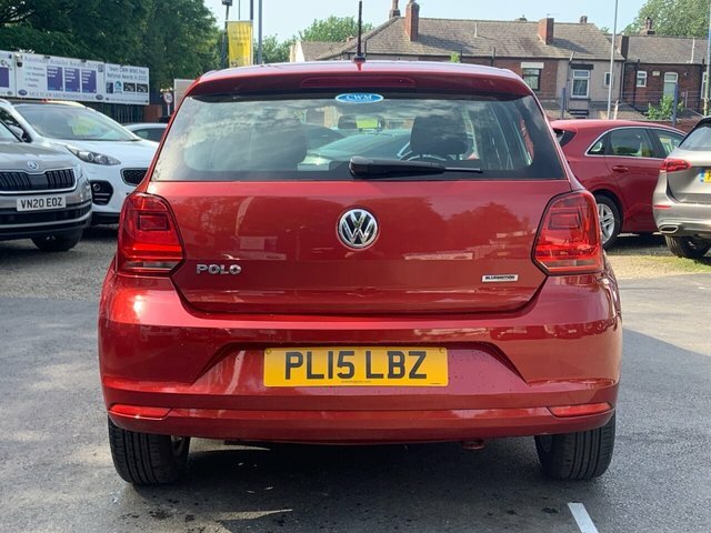 Volkswagen Polo Hatchback PL15LBZ Red #5