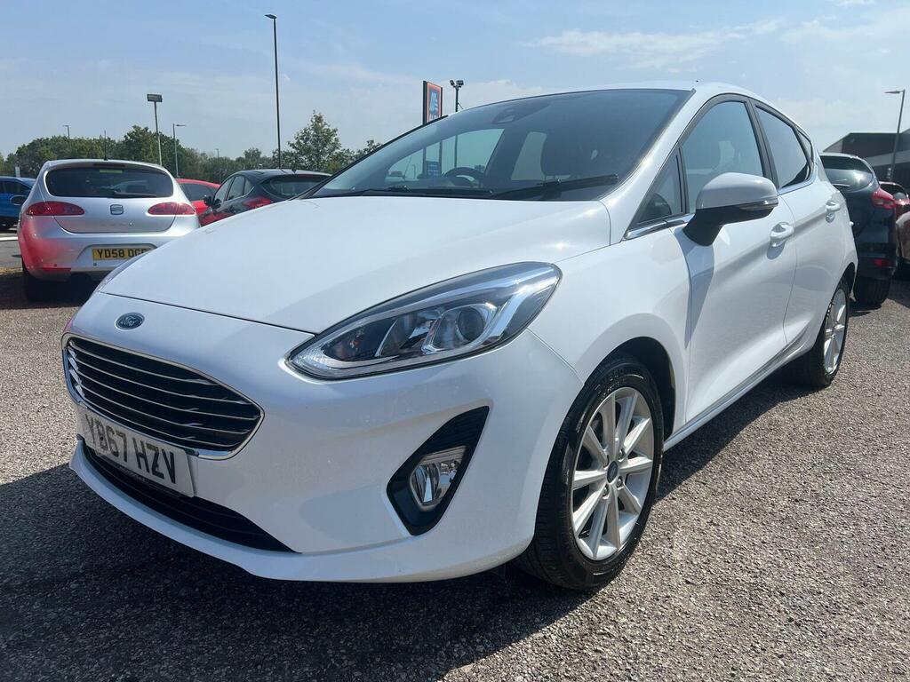 Ford Fiesta Hatchback 1.0T Ecoboost Titanium Euro 6 Ss YB67HZV White #3