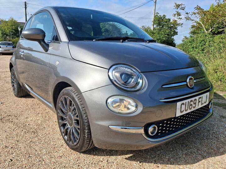 Fiat 500 1.2 Lounge Hatchback Euro 6 Ss Grey