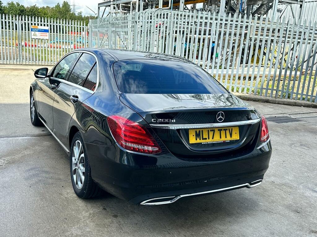 Mercedes-Benz C Class 1.6 C200d Sport G-tronic Euro 6 Ss ML17TTV Black #4