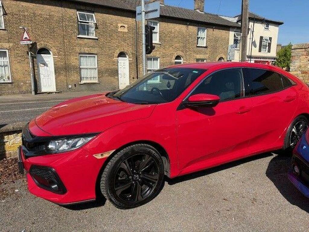 Honda Civic 1.0 Vtec Turbo Sr Cvt Euro 6 S S YY68DJJ Red #3