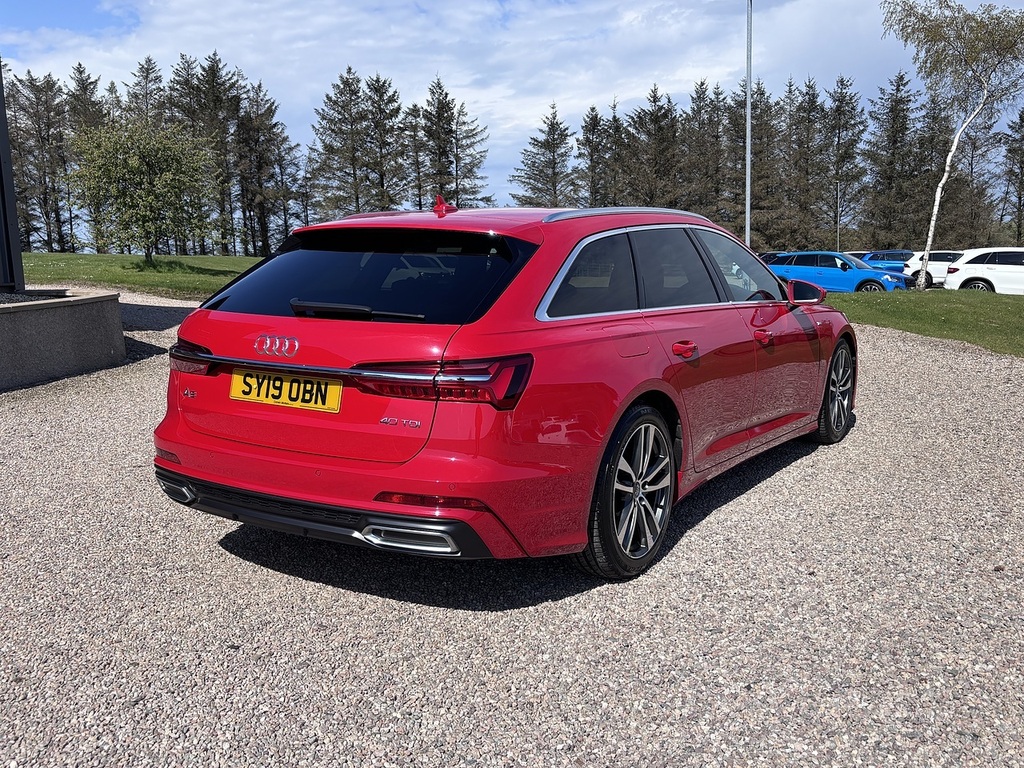 Audi A6 Avant Estate SY19OBN Red #4