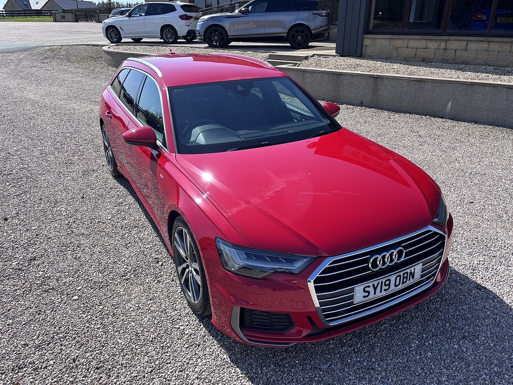 Audi A6 Avant Estate SY19OBN Red #2