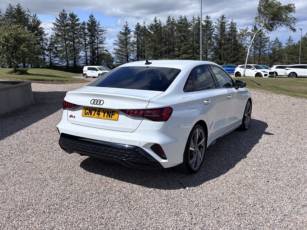 Audi A3 Saloon GN74YNF White #4