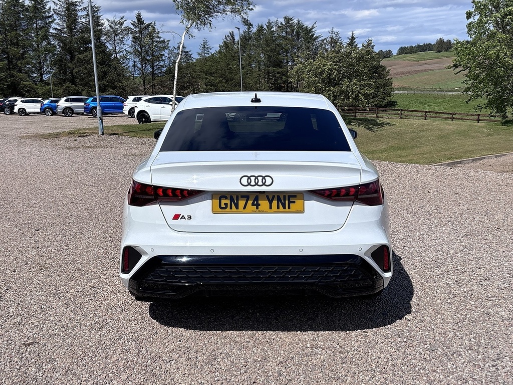 Audi A3 Saloon GN74YNF White #6