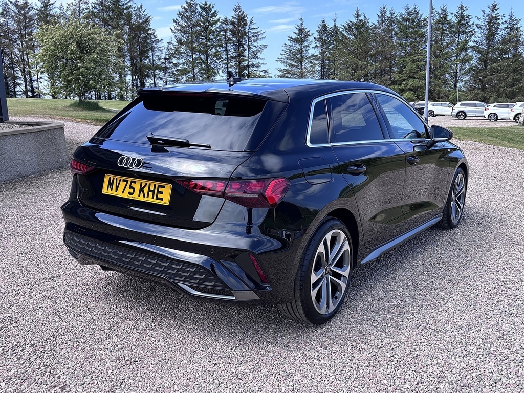 Audi A3 Hatchback MV75KHE Black #4