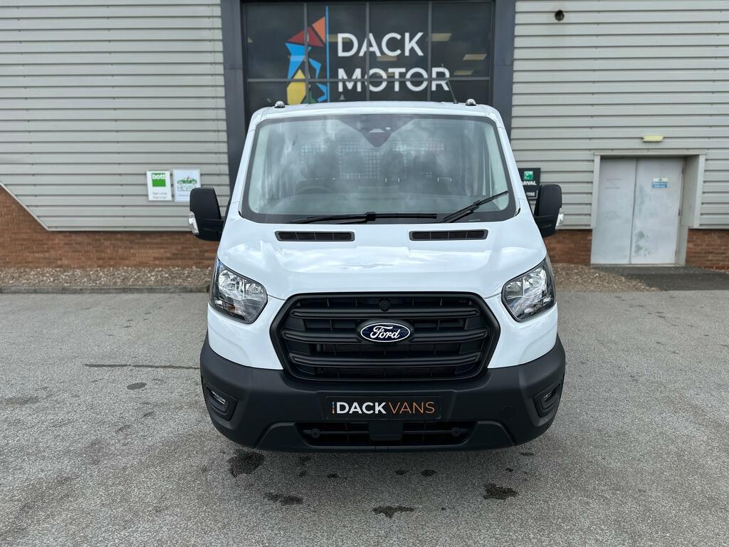 Ford Transit Custom L3 Double Cab Alloy One Way Tipper, Air Con White #2