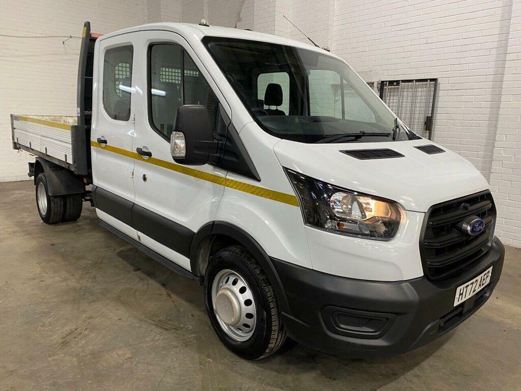 Ford Transit Custom L3 Dcab Tipper, Air Con, Dual Rear Wheels Light B White
