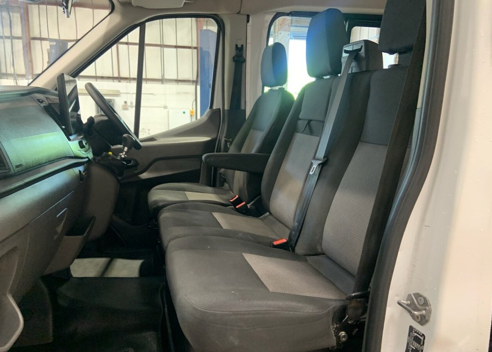 Ford Transit Custom 2.0 350 Ecoblue Leader Crew Van Double Cab Die HG74OCX White #6