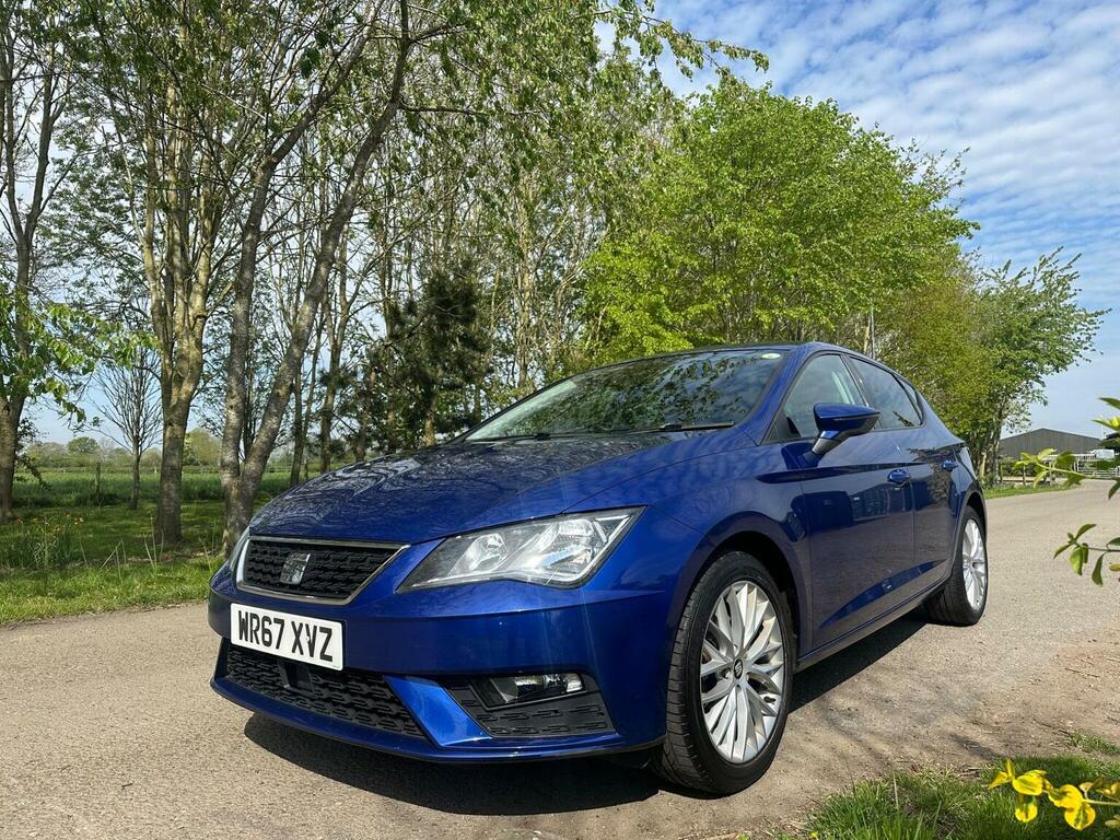 Seat Leon Hatchback 1.6 Tdi Se Dynamic Technology Dsg Euro 6 WR67XVZ Blue #3