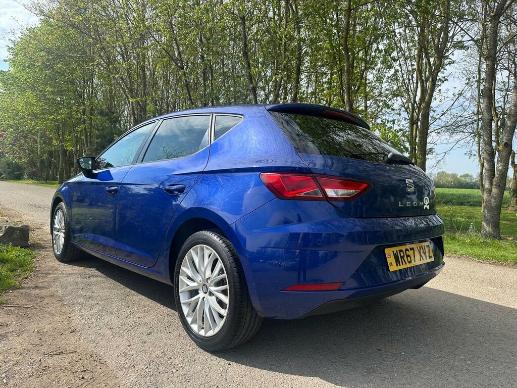 Seat Leon Hatchback 1.6 Tdi Se Dynamic Technology Dsg Euro 6 WR67XVZ Blue #5