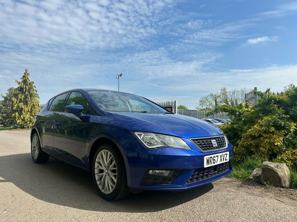 Seat Leon Hatchback 1.6 Tdi Se Dynamic Technology Dsg Euro 6 Blue
