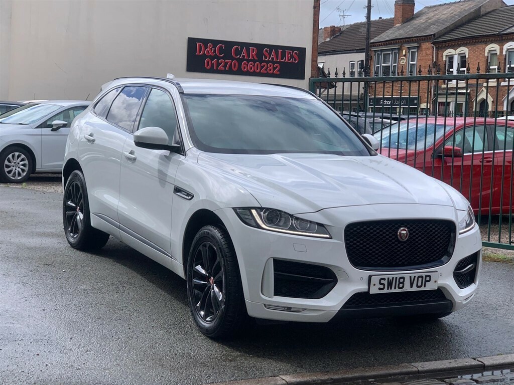 Jaguar F-Pace 2.0 D180 R-sport Awd Euro 6 Ss SW18VOP White #2