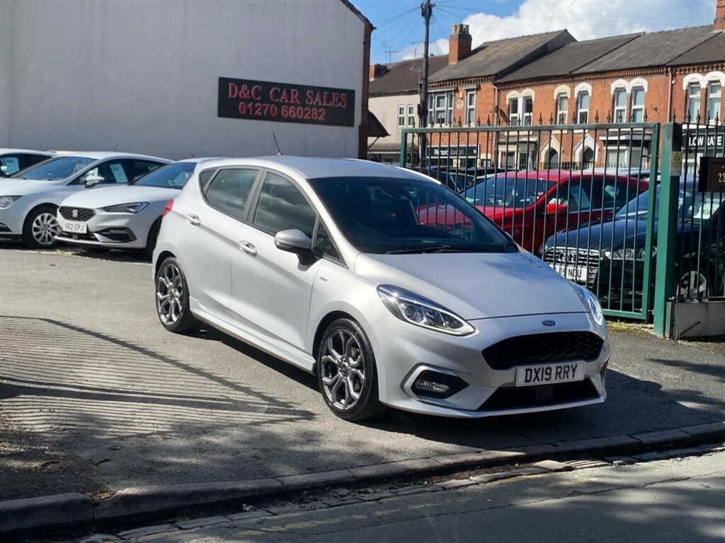 Ford Fiesta 1.0T Ecoboost St-line Euro 6 Ss DX19RRY Silver #2
