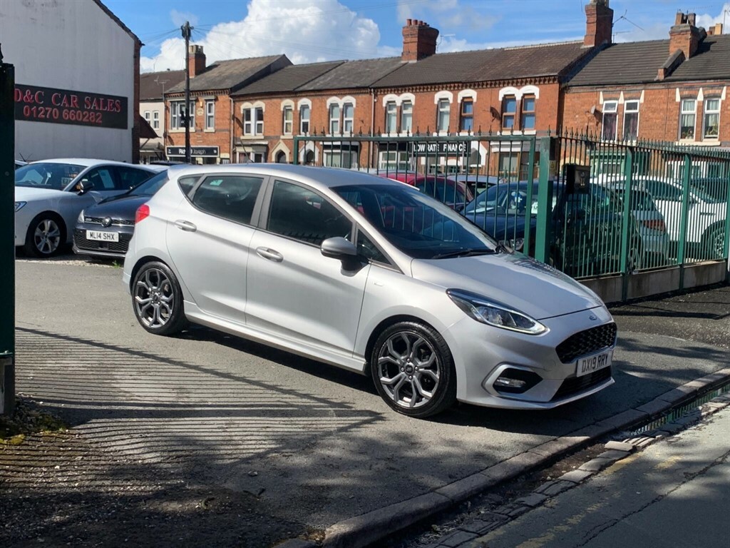 Ford Fiesta 1.0T Ecoboost St-line Euro 6 Ss DX19RRY Silver #4