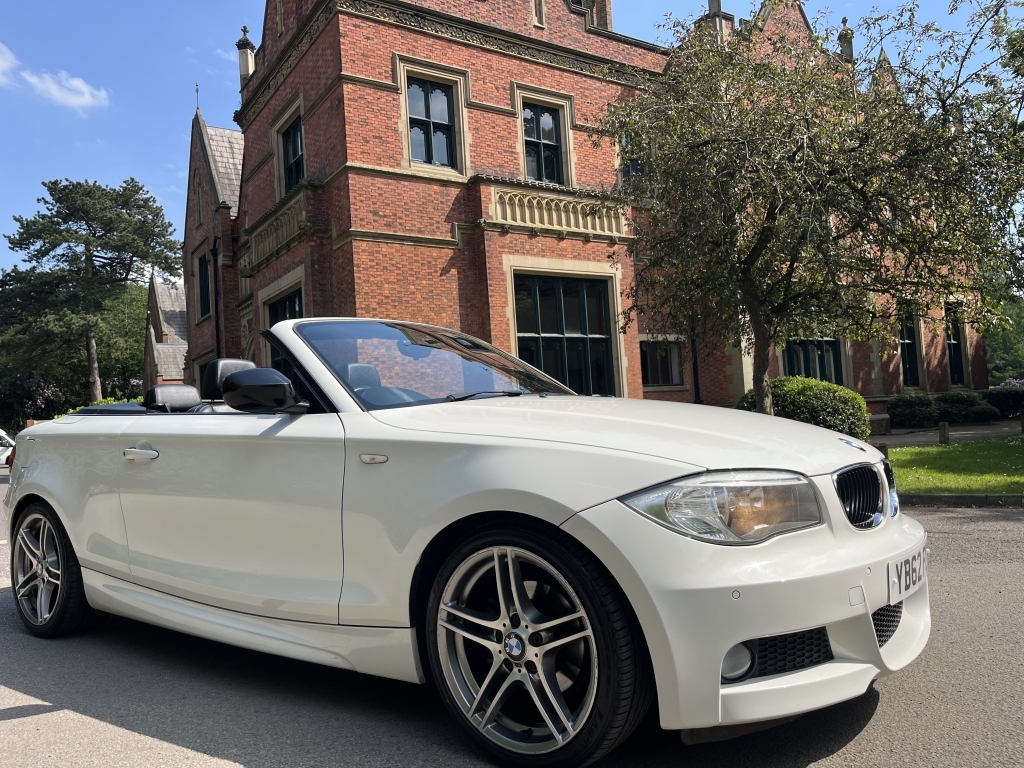 BMW 1 Series Convertible YB62FCY White #3